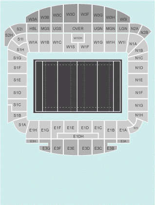 rugby Seating Plan at American Express Community Stadium