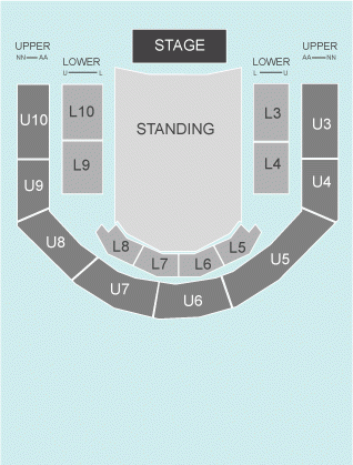 half hall Seating Plan at Utilita Arena Birmingham