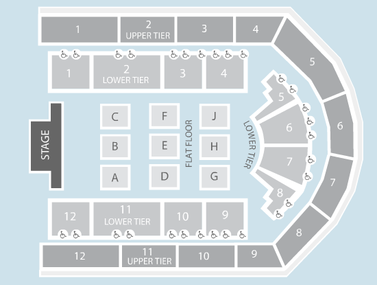 seated Seating Plan at Utilita Arena Birmingham