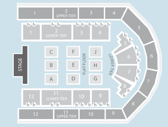 Seated Seating Plan Utilita Arena Birmingham