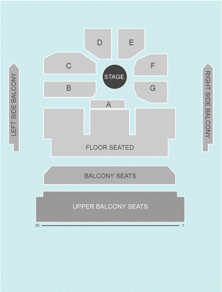 centre stage Seating Plan at Bournemouth International Centre