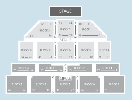 seated Seating Plan at Brixton Academy