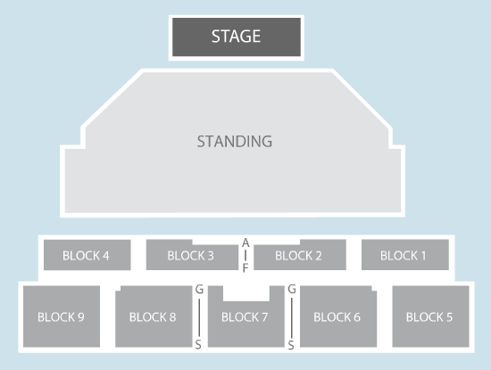 standing Seating Plan at Brixton Academy