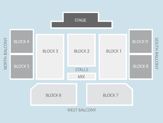 seated Seating Plan at Motorpoint Arena Cardiff