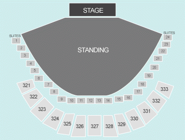 standing Seating Plan at First Direct Arena