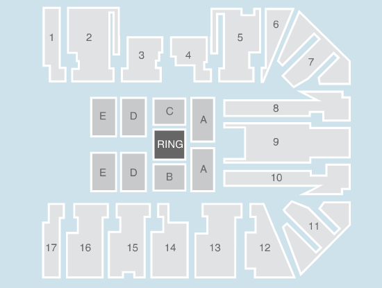 wrestling Seating Plan at Resorts World Arena