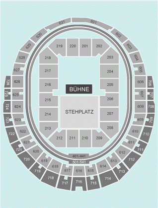 half hall Seating Plan at Lanxess Arena