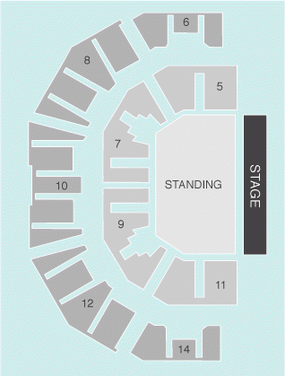 half hall Seating Plan at M&S Bank Arena