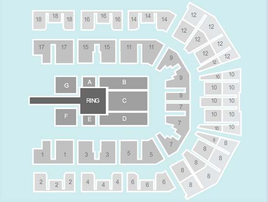 wrestling Seating Plan at M&S Bank Arena
