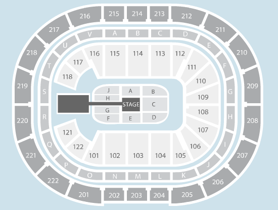wrestling Seating Plan at Manchester Arena