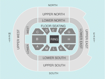 boxing Seating Plan at Odyssey Arena