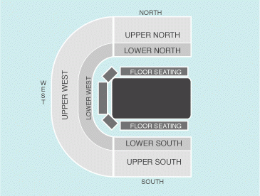 ice Seating Plan at Odyssey Arena