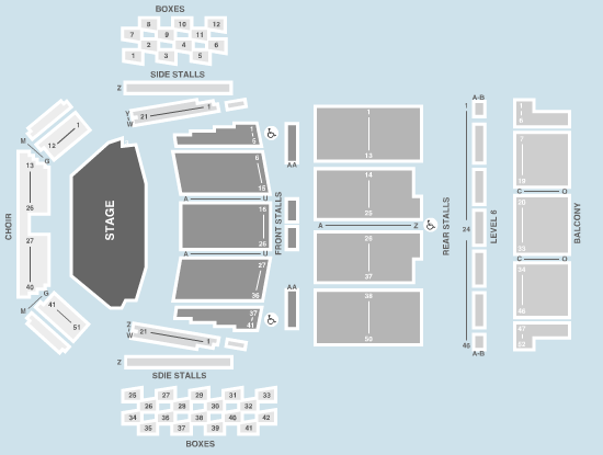 seated Seating Plan at Royal Festival Hall