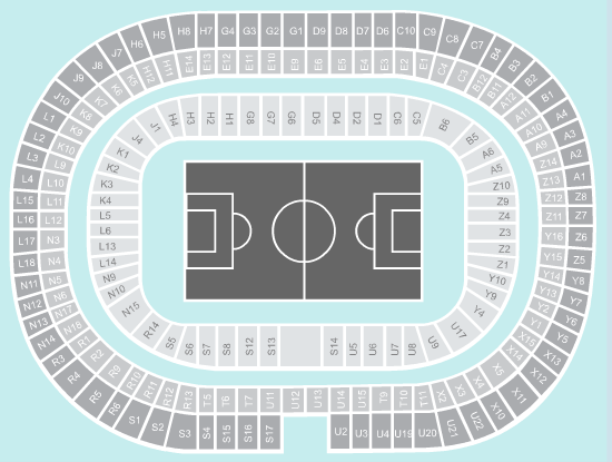football Seating Plan at Stade de France