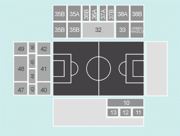 football Seating Plan at Stade Geoffroy-Guichard