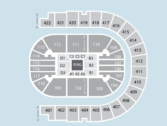 boxing Seating Plan at The O2 Arena