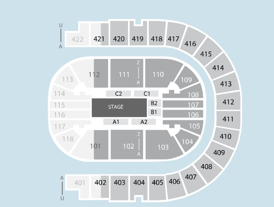  Seating Plan at The O2 Arena