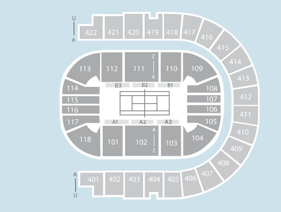 tennis Seating Plan at The O2 Arena