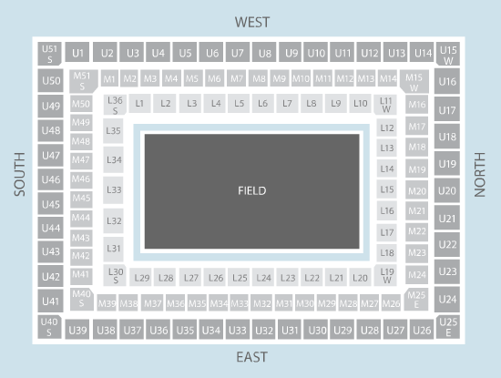 rugby Seating Plan at Twickenham Stadium