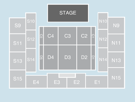 half hall Seating Plan at OVO Arena Wembley