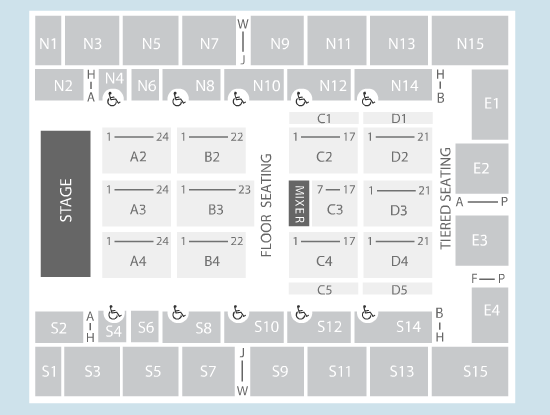 seated Seating Plan at OVO Arena Wembley