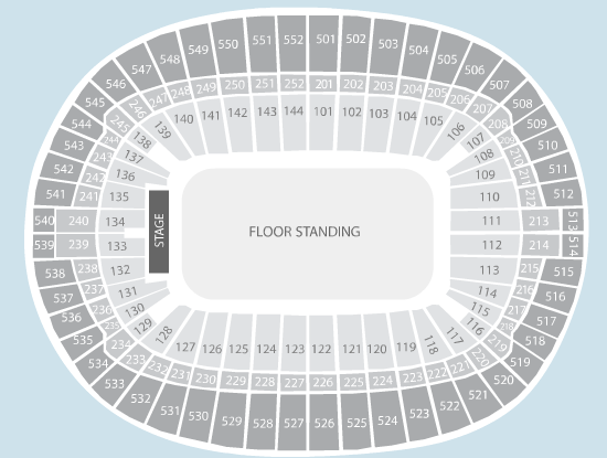  Seating Plan at Wembley Stadium
