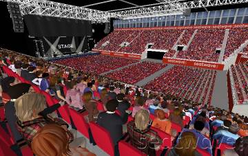 View from Seat Block 12 at bp pulse LIVE View from Seat Block 12 at bp pulse LIVE