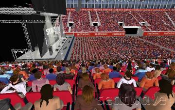 View from Seat Block 17 at bp pulse LIVE