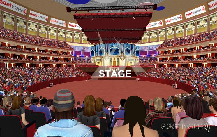 View from Seat Block Loggia at Royal Albert Hall View from Seat Block Loggia at Royal Albert Hall