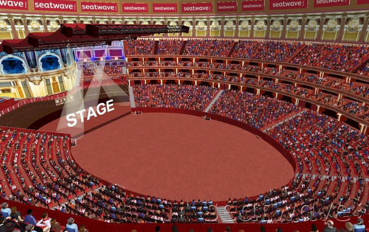 View from Seat Block R at Royal Albert Hall View from Seat Block R at Royal Albert Hall