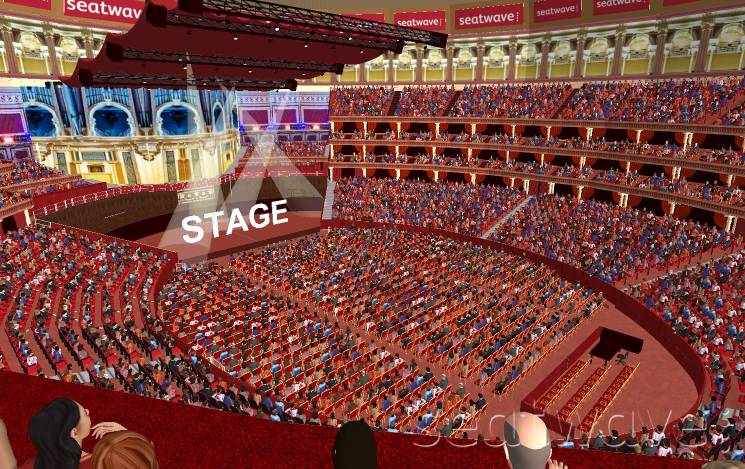 View from Seat Block Y at Royal Albert Hall