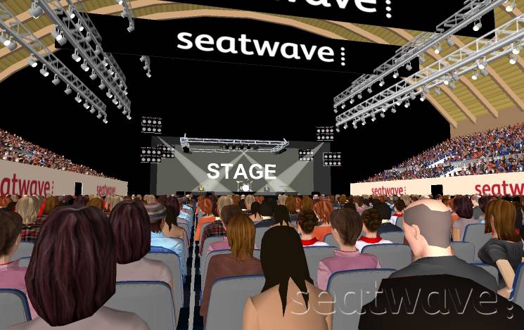 View from Seat Block D4 at OVO Arena Wembley