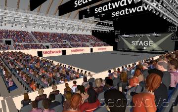 View from Seat Block N14 at OVO Arena Wembley View from Seat Block N14 at OVO Arena Wembley