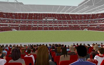 View from Seat Block 101 at Wembley Stadium