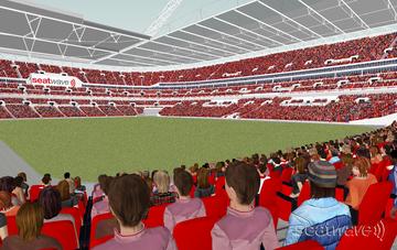 View from Seat Block 115 at Wembley Stadium