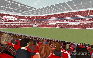 View from Seat Block 118 at Wembley Stadium