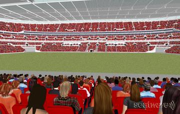 View from Seat Block 122 at Wembley Stadium