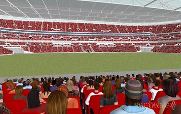 View from Seat Block 125 at Wembley Stadium View from Seat Block 125 at Wembley Stadium