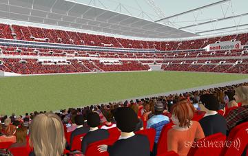 View from Seat Block 128 at Wembley Stadium