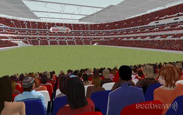 View from Seat Block 134 at Wembley Stadium