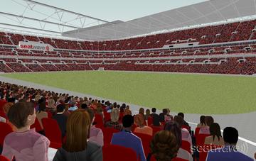 View from Seat Block 139 at Wembley Stadium View from Seat Block 139 at Wembley Stadium