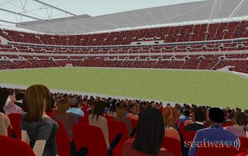 View from Seat Block 141 at Wembley Stadium