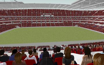 View from Seat Block 201 at Wembley Stadium