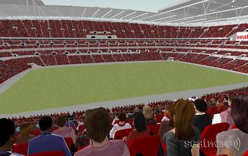 View from Seat Block 204 at Wembley Stadium