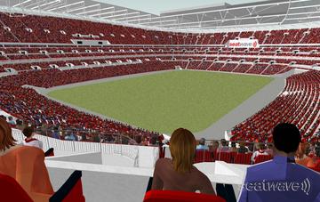 View from Seat Block 209 at Wembley Stadium