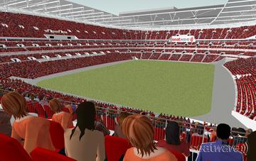 View from Seat Block 211 at Wembley Stadium View from Seat Block 211 at Wembley Stadium