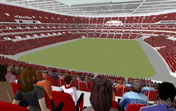 View from Seat Block 212 at Wembley Stadium View from Seat Block 212 at Wembley Stadium