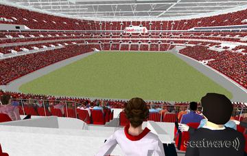 View from Seat Block 213 at Wembley Stadium