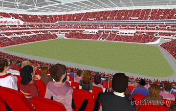 View from Seat Block 223 at Wembley Stadium View from Seat Block 223 at Wembley Stadium