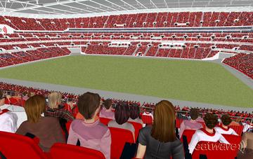 View from Seat Block 224 at Wembley Stadium View from Seat Block 224 at Wembley Stadium